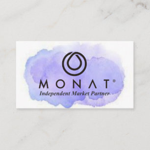 Lila för MONAT-marknadspartner Visitkort