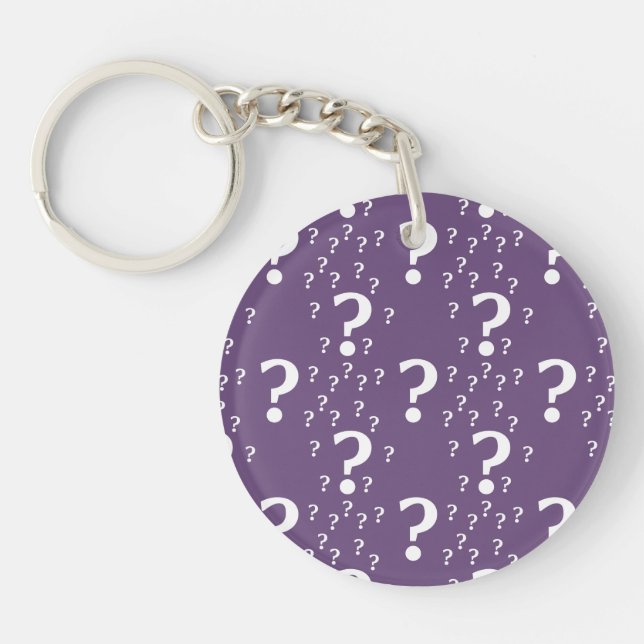 Lila för mysteri-frågetecken vid gåvpuzzel (Framsidan)
