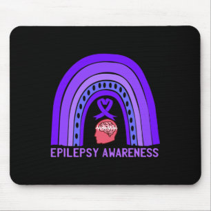 Lila för ökad medvetenhet om epilepsi Ribbon Musmatta