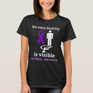 Lila för ökad medvetenhet om epilepsi t shirt