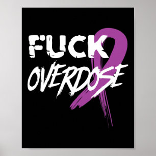 Lila för ökad medvetenhet om läkemedelsmissbruk Ri Poster