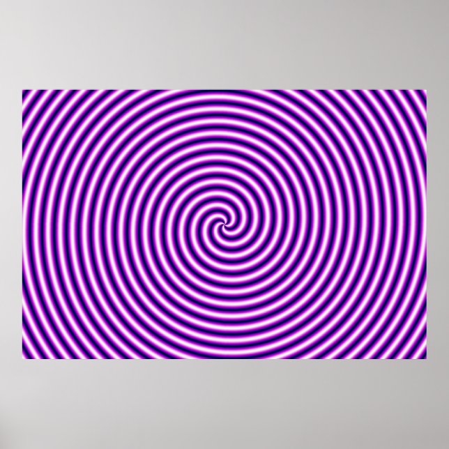 Lila för optisk Illusion-hypno Poster (Framsidan)