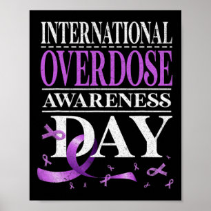 Lila för överdosering poster