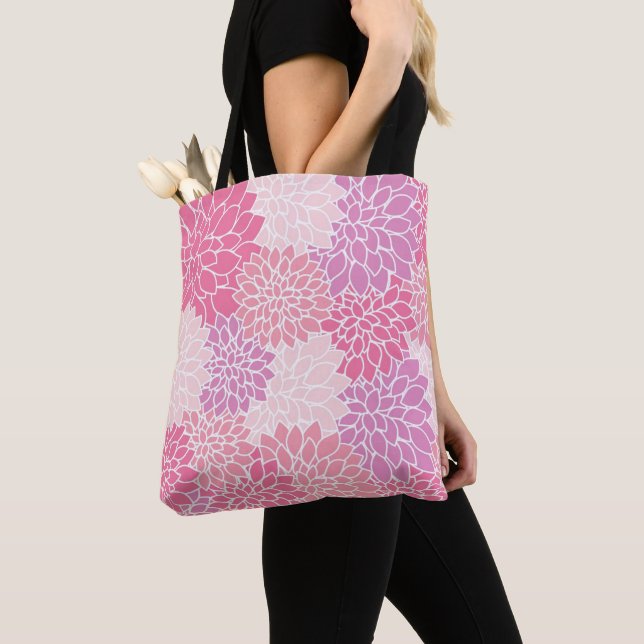 Lila för Rosa av Blommigt Tygkasse (Närbild)