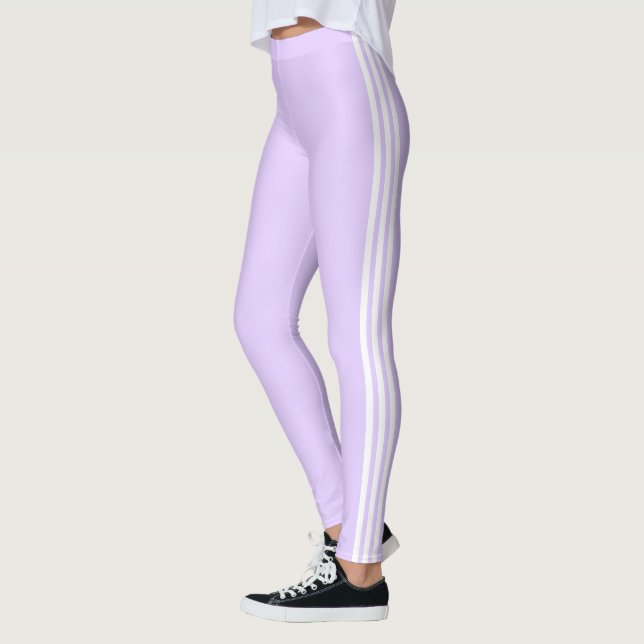 Lila för Side Rand Light  Leggings Välj Färg (Vänster)