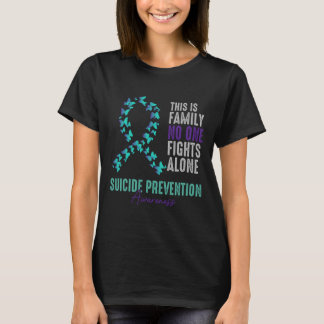 Lila för självmordsförebyggande åtgärder, fjärilsh t shirt