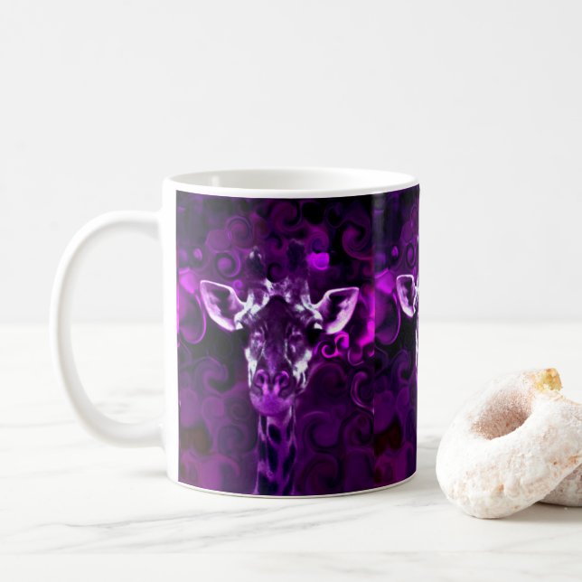 Lila för stängning kaffemugg (Med munk)