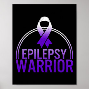 Lila för stöd för medvetandehöjande av Epilepsi Wa Poster