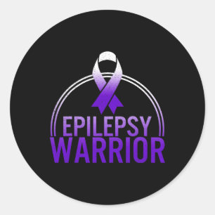 Lila för stöd för medvetandehöjande av Epilepsi Wa Runt Klistermärke