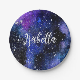 Lila för vattenfärg Universe