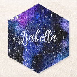 Lila för vattenfärg Universe Underlägg Papper