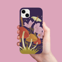 Lila Forest Mushroom iphone case