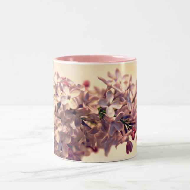 Lila fotokaffemugg Två-Tonad mugg (Center)
