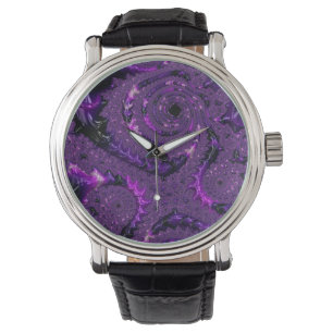 Lila Fractal Armbandsur