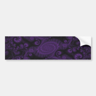 Lila Fractal Bumper Sticker Bildekal