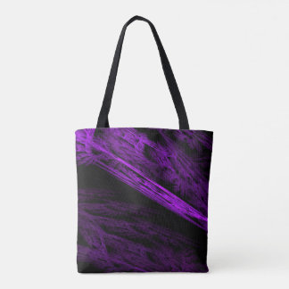 Lila Fractal Flame Art Tanktop Tote Bag Tygkasse
