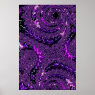Lila Fractal Poster