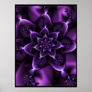 Lila Fractal Ro Poster