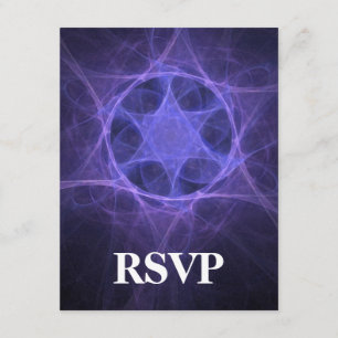 Lila Fractal Star of David OSA Kort