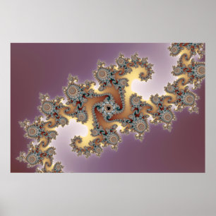 Lila - Fractalaffisch Poster