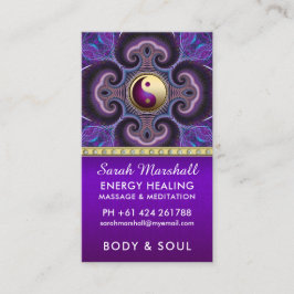 Lila Fractaler som lagrar energi - Holistisk ny ål Visitkort