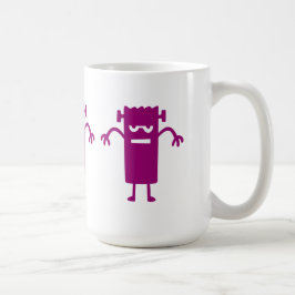 Lila Frankenstein Halloween Clip Art Coffee Mugg