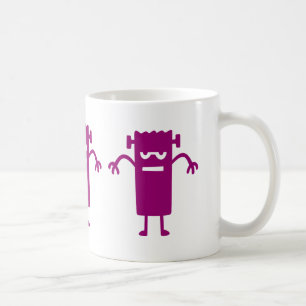 Lila Frankenstein Halloween-klippbilder Kaffemugg