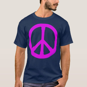 lila fredssymbol t shirt