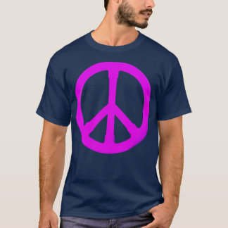 lila fredssymbol t shirt