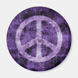 Lila Fredstecken Magnet, stressad Magnet