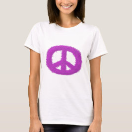 Lila Fredstecken T Shirt