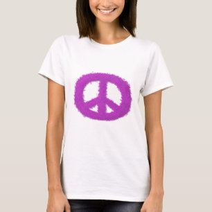 Lila Fredstecken T Shirt