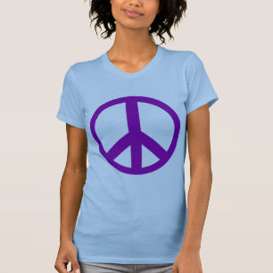 Lila Fredstecken T-skjortor, hookar, Muggar T-shirt