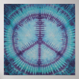 Lila Fredstecken Tie Dye Poster