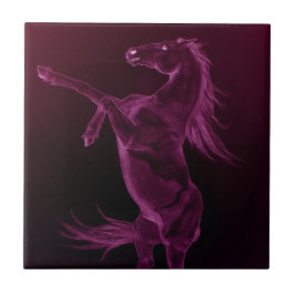 Lila Friesian Rearing Tile Kakelplatta