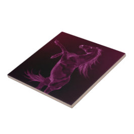 Lila Friesian Rearing Tile Kakelplatta