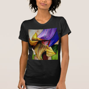 Lila Fritillary-blomma original konst akvarell T-shirt