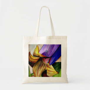 Lila Fritillary-blomma original konst akvarell Tygkasse
