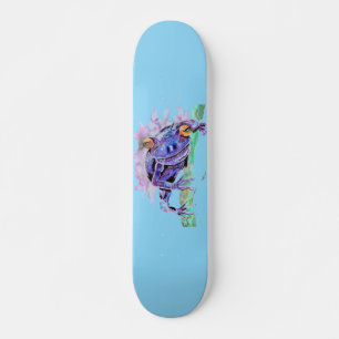 Lila Frog Mini Skateboard Bräda 18,5 Cm