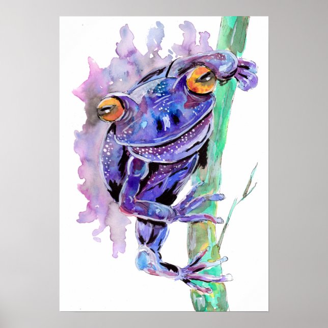Lila Frog Poster (Framsidan)