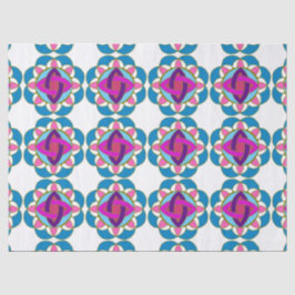 Lila Fuchsia Blue Rosa Teal Mandala Decoupage