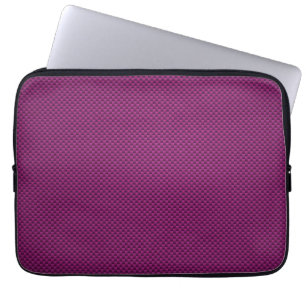 Lila Fushia Carbon Fiber Stil Decor Laptop Fodral