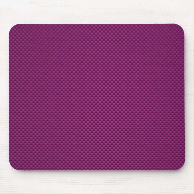 Lila Fushia Carbon Fiber Stil Skriv ut Musmatta (Framsidan)
