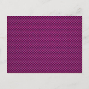 Lila Fushia Kolfiber Stil Tryck Vykort