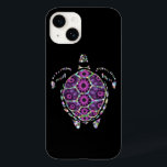 Lila Fverklig Turtle Snäcka<br><div class="desc">Snäckan delarare i översikten över en sjösköldpadda gjordes i ett lila factional stil,  och snäckans ytterlinje,  flippers och huvud gjordes av ett regnbåge färg.</div>