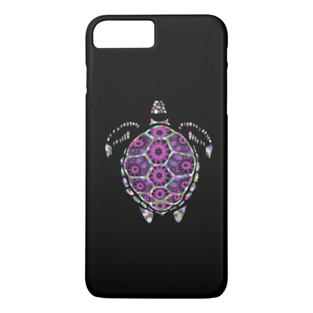 Lila Fverklig Turtle Snäcka Case-Mate iPhone Skal (Baksida)