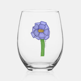Lila fyrkantig blomma