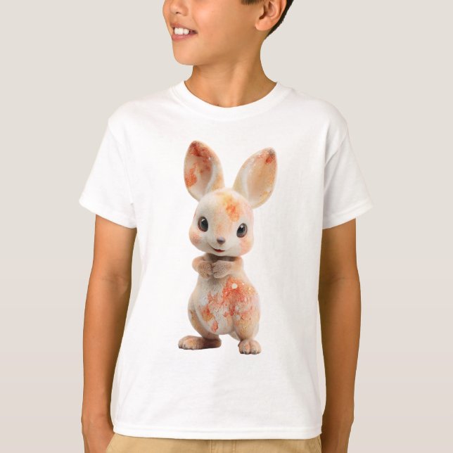 Lila Galax Fläckig Gepardunge Barn T Shirt (Framsida)