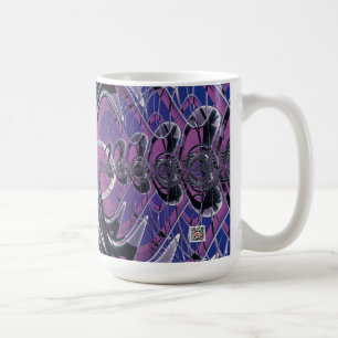 Lila galax kaffemugg