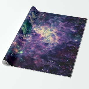 Lila Galax Rymd Sten Cool Presentpapper
